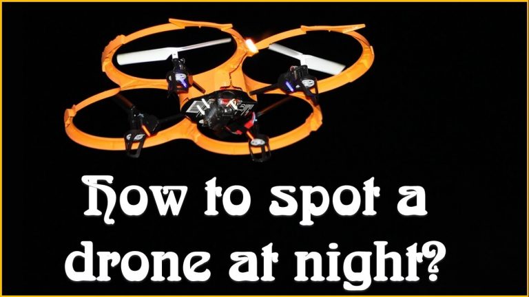 how to spot a drone at night